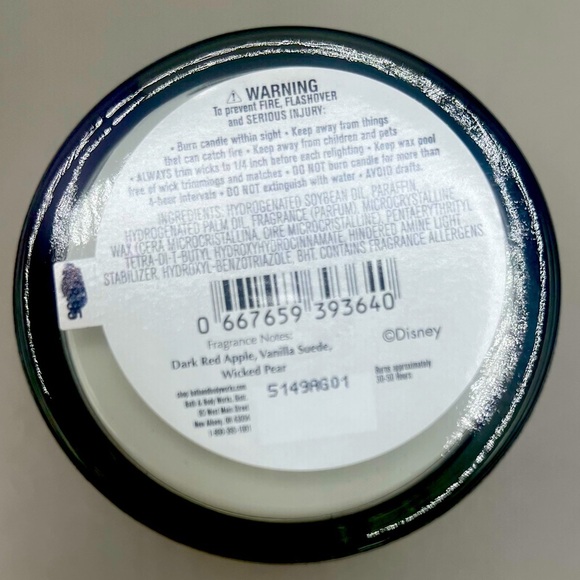 Bath & Body Works 2025 Disney Villains EVIL QUEEN Candle 8oz Single Wick NEW 🍎 - Picture 7 of 7